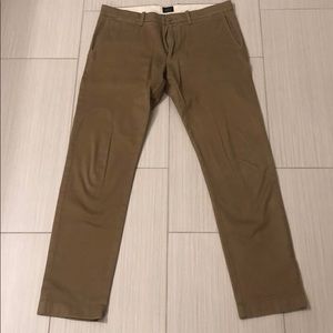 JCrew Stretch Chinos 484 32W 32L light tan khaki